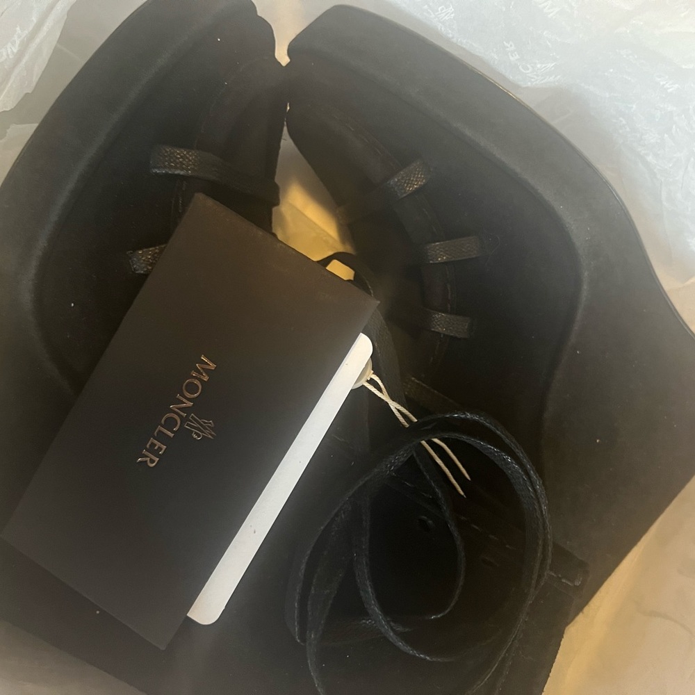 Brand New in box  suede Moncler boots size 38!